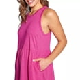 thumbnail image 2 of Gap Women's Lightweight Tiered Layered Sleeveless Summer Dress (Very Berry, XXL), 2 of 16