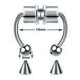 thumbnail image 3 of 1PCS Stainless Steel Nose Rings Nose Hoop Nose Piercing Body, 3 of 7