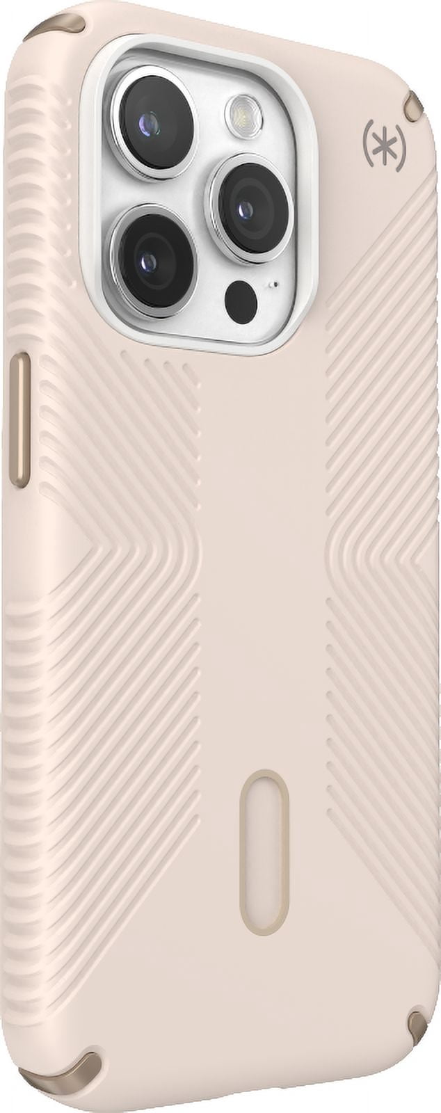 Speck iPhone 15 Pro Case-Presidio2 Grip-ClickLock-MagSafe-6.1 Inch Phone Case-Bleached Bone/Heirloom Gold/Hazel Brown