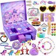 thumbnail image 3 of Calendario de Adviento de Navidad: juego de 24 bolsas de maquillaje y unicornio, juguetes navideños para niñas adolescentes, regalos de cumpleaños para niños, regalos sorpresa, 3 of 4