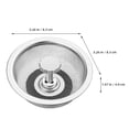 thumbnail image 5 of FONDOTIN 3pcs Stainless Steel Sink Strainer Fine Mesh Drain Strainer For Kitchen Sink, 5 of 8