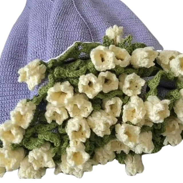 ZheElen Handmade Beauty DIY Crochet Bouquets And Blankets Provides Warmth