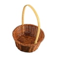 thumbnail image 2 of Japceit Handwoven Rattan Storage Basket With Handles,Wicker Rattan Flower Basket,Wedding Flower Girl Baskets,For Home Garden Decor, 2 of 7
