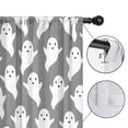 thumbnail image 4 of Blackout Kids Curtains,Gray Halloween White Ghosts Childrens Insulated Curtains Set Of 2,Bedroom Essentials,Toddler Room Decor 42"x54", 4 of 5