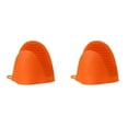 thumbnail image 5 of 2 Pairs Silicone Orange Cooking Pinch Finger Grips Oven Mitts Potholder for Kitchen Cooking & Baking, Mini Oven Gloves Silicone, Heat Resistant & Durable, For Indoors & Outdoors(Orange,4.3x3.9"), 5 of 5