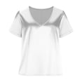 thumbnail image 4 of Women's V-Neck Short Sleeve Casual Shirt for Business Wear, 4 of 6