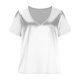 thumbnail image 2 of TaTaai Women's Business Casual V Neck Short Sleeve Shirt, Satin Lightweight Drape, for Office Daily Party Weekend Wear Gift, 2 of 6