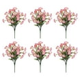 thumbnail image 6 of WZXPWT 6PC Outdoor Artificial Flowers, Lifelike Decorative Flowers for Garden, Realistic Silk Plants for Patio, No Maintenance Fake Florals for Outdoor Decor, 6 of 6