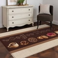 thumbnail image 3 of 3'x5' Rug for Living Room Bedroom, Vintage Coffee Time Washable Area Rugs Non-Slip Carpet Mats, Farmhouse Desserts Beige Burlap Indoor Low Pile Area Rug Runner for Kitchen, Mudroom, 3 of 8