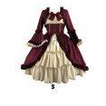 thumbnail image 2 of Jumpingount Vestido gótico medieval de Lolita - Para convenciones y cosplay Traje de cosplay de fibra auténtica Vestido medieval Vestido gótico Type2 NO2, 2 of 5