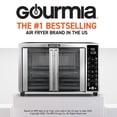 thumbnail image 2 of Gourmia - Freidora de aire para horno tostador, 17 presets de cocina, 1700 W, horno de freidora de aire digital de puerta francesa, accesorios de capacidad de 24 L, estante de convección, charola para, 2 of 5