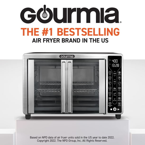 Gourmia Freidora de aire para horno tostador, 17 presets de