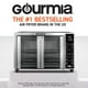 thumbnail image 2 of Gourmia - Freidora de aire para horno tostador, 17 presets de cocina, 1700 W, horno de freidora de aire digital de puerta francesa, accesorios de capacidad de 24 L, estante de convección, charola para, 2 of 5