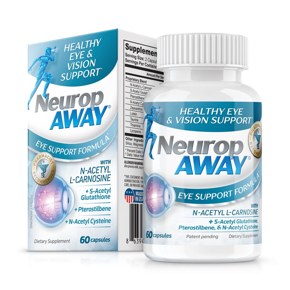 (2 pack) NeuropAWAY® Eye Support Formula Healthy Eye and Vision Support