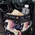 thumbnail image 6 of Starry Unicorn Foldable Car Trash Can with Lid, Leak-Proof, and Hanging Storage Bag - Car Garbage Can, Car Trash Can, Trash Can for Car, 6 of 6