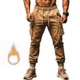 thumbnail image 6 of Handshe Men's Solid Color Casual Pants with Adjustable Drawstring, Lightweight and Stylish for Outdoor Activities and Daily Wear, 6 of 9