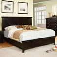 thumbnail image 2 of Furniture of America Brighton Solid Wood California King Panel Bed in Espresso, 2 of 6