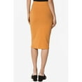 thumbnail image 4 of Factory Custom Knitted Skirt Mature Lady Sexy Bodycon High Waist Stretch Pencil Skirt, 4 of 6