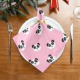 thumbnail image 2 of GZHJMY Kawaii Panda Napkins Table Decorations Napkin Set for Gift Giving, Dining, Parties 20 x 20in, 2 of 7