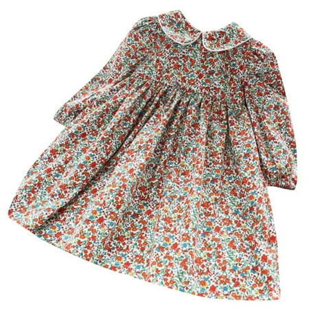 

Qufokar Infant Dresses 0-3 Months Birthday Dress Floral Toddler Clothes Casual Girls Romper Princess Dresses Dress Spring Baby Girls Dress&Skirt