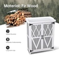 thumbnail image 4 of Studyset Outdoor Potting Bench - Wooden Storage Cabinets with Metal Tabletop Planting Work Benches with Adjustable Shelf Double Doors Garden Work Bench for Backyard Patio Lawn, 4 of 7