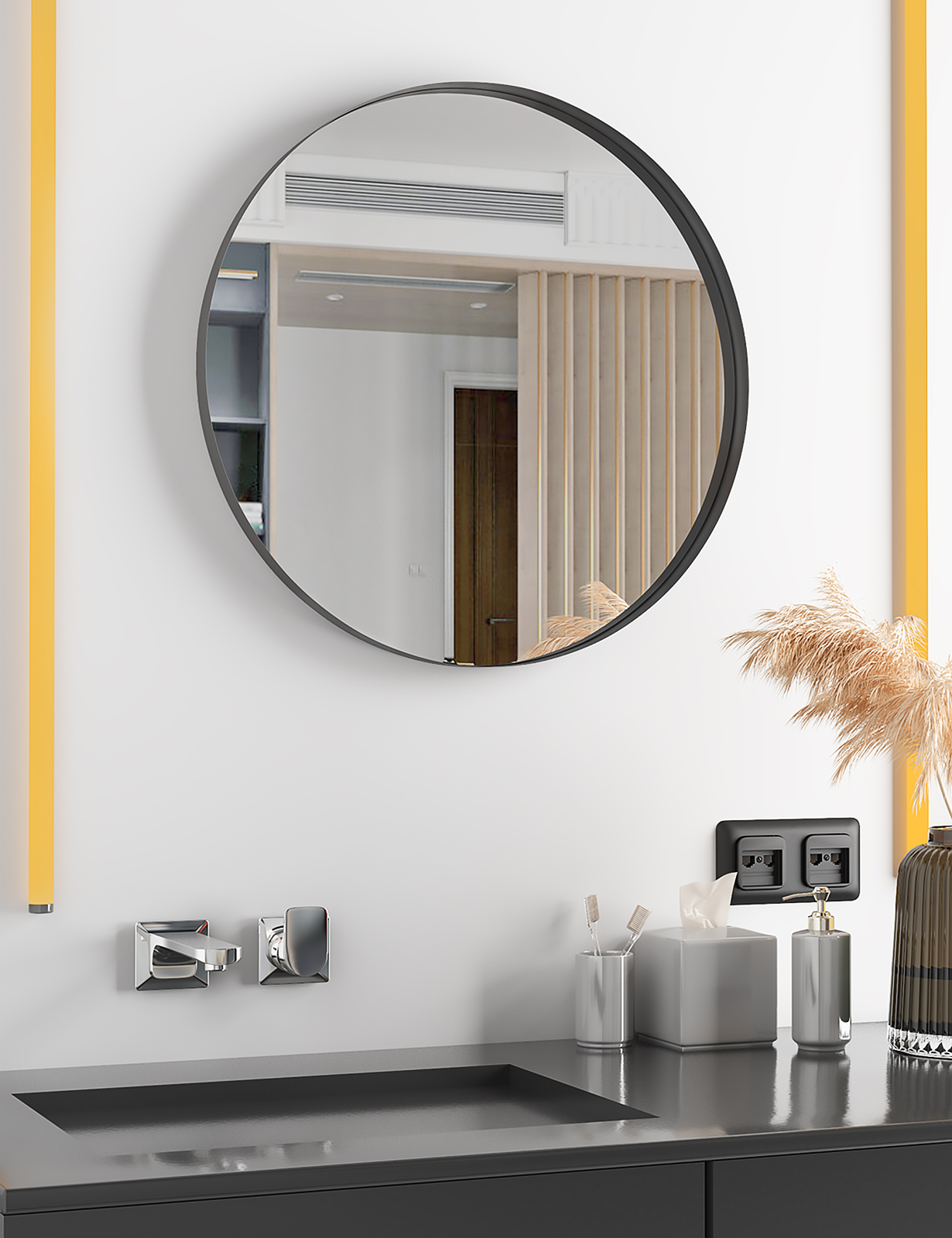 Metal Round Wall Mirror9