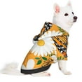 thumbnail image 2 of Bingfone White Floral And Butterflies Dog Clothes Hoodie, Pet Winter Coat,Puppy Sweatshirts For Small Dogs Boy Girl,Suitable For All Breeds-Large, 2 of 8