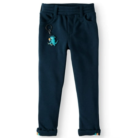 - French Terry Slim Pants with Keychain (Little Boys & Big Boys)