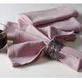 thumbnail image 3 of Native Fab Chambray Table Dinner Cloth Napkin Reusable Cotton 17"x17" Set of 4 - Burgundy Wine, 3 of 6