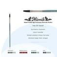 thumbnail image 2 of Mimik Professional Watercolor Brushes - Flat 1/4" - Synthetic Squirrel Hair - Natural Bristle Artist Brushes for Watercolors, Gouache & Acrylics - Imitates Natural Squirrel and Sable Hair, 2 of 7