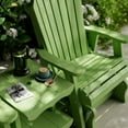 thumbnail image 4 of Wildridge Heritage Double Rock-A-Tee, Lime Green - Outdoor Weather Resistant HDPE Double Glider Set with Table for Porch, Patio, Deck, 4 of 5