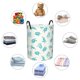 thumbnail image 4 of Balery Turtle Cesta de ropa redonda con asas, impermeable, independiente, para ropa, juguetes, dormitorio y familia-Small, 4 of 6