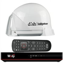 Dish Tailgater Satellite TV Antenna Bundle with Dish Wally HD Receiver & Cables