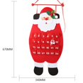 thumbnail image 3 of 3D Santa Felt Advent Calendar 2019 Countdown to Christmas Calendar Indoor Christmas Decorations;3D Santa Felt Advent Calendar 2019 Countdown to Christmas Calendar, 3 of 5