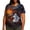 Multicolor 2, variant on Plus Size Women's Halloween Ghost Printed T-Shirt Summer Fall Crewneck Short Sleeve Graphic Tee Tops M-5XL