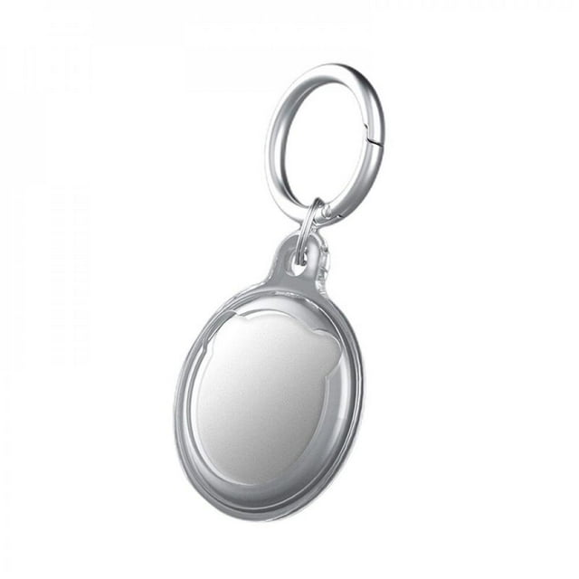 Soft Protective Case For AirTags Anti-Scratch Lightweight Waterproof Cover Key Ring Chain Silicone Tracker Holder Clear