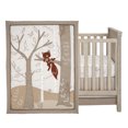 thumbnail image 2 of Lambs & Ivy Treetop Fox Woodland Tree Nursery 3-Piece Baby Crib Bedding Set, 2 of 9