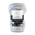 Mainstays Sweater Fleece Throw Blanket, 50" x 60", Blue