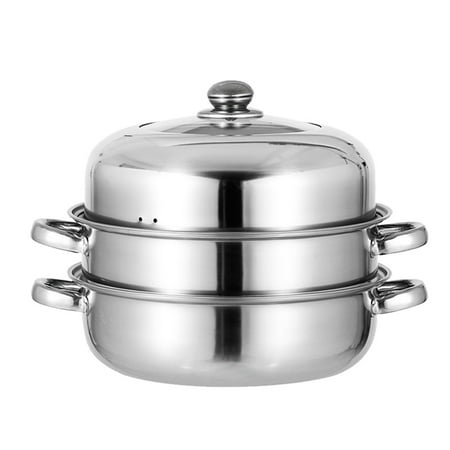 

Zehuanyu 1Pc Stainless Steel Steaming Pot Household Stockpot Multipurpose Pot (Silver)
