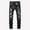 H-Black, variant on Teen Boys Baggy Jeans Cargo Jogger Pants High Waisted Wide Leg with Pocket Loose Fit Pull-On Boys 14-16 Years Clothes