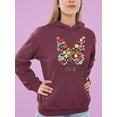 thumbnail image 2 of Butterflies Positive Quote Hoodie Women -Image by Shutterstock, Female Large, 2 of 4
