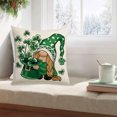 thumbnail image 5 of RBCKVXZ St. Patrick's Day Pillow Covers 18X18 inch Shamrock Clovers Hat Lucky Charmings Decorations Holiday Farmhouse Spring Pillow Case Decor for Home Sofa Couch, 5 of 6
