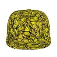 thumbnail image 2 of Fotbe Yellow Butterflies Flat Bill Visor Cap Classic Snapback Hat Polyester Foam Trucker Hat Trucker Cap Adjustable Baseball Cap, 2 of 9