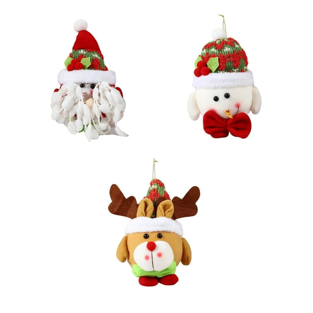 Toystoory Adornos navideños Lindo colgante de Navidad Santa Claus