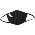 thumbnail image 4 of Bella + Canvas Reusable 2-Ply Cloth Face Masks, Black, M/L, Pack Of 3, 4 of 4