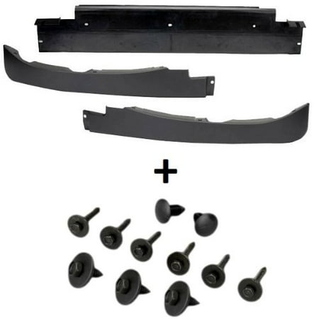 Front C6 Corvette - C6 Corvette Front Lower Complete Spoiler 3 Sections with Mount Hardware Fits: 05 through 13 Corvettes