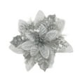 thumbnail image 2 of Cheers.US 6Pcs Glitter Christmas Flowers Christmas Tree Christmas Wreath Accessories Ornaments,5.5 Inch Artificial Poinsettia Flowers for Xmas Holiday Home Party Decor, 2 of 7