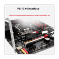 thumbnail image 4 of Tarjeta adaptadora PCIe a SFF 8643 4X/8X con 2 puertos U.2 para convertidor de SSD NVME, tarjeta de expansión de disco duro para escritorio, 4 of 8