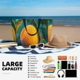 thumbnail image 5 of Honeii Mango In The Rain for Tote Bag with Adjustable Strap,Beach Bag, Waterproof Sandproof Beach Tote Bag, Large Capacity Foldable Beach Bags, 5 of 7