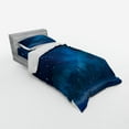 thumbnail image 2 of Ambesonne Winter Bedding Set 3 Pcs, Nighttime Painting Blue Moon, Twin XL, Sea Blue Dark Blue, 2 of 2